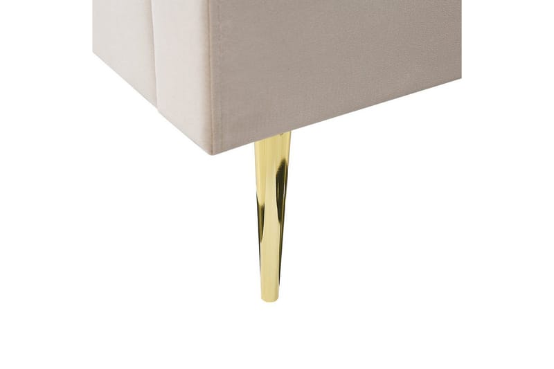 Seng med lamelramme Marville - Beige, 140x200 cm - Møbler - Senge - Sengeramme & sengestel