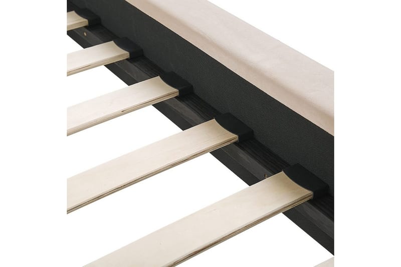 Seng med lamelramme Marville - Beige, guld, 160x200 cm - Møbler - Senge - Sengeramme & sengestel
