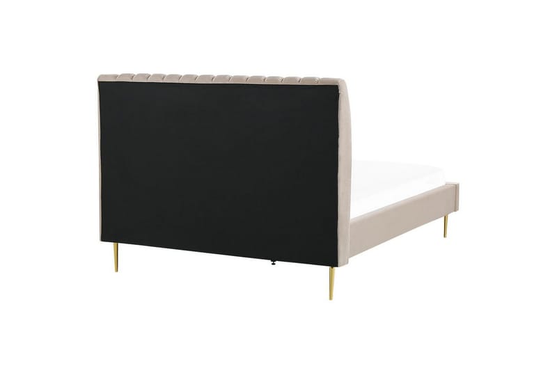Seng med lamelramme Marville - Beige, guld, 180x200 cm - Møbler - Senge - Sengeramme & sengestel