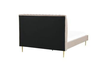 Seng med lamelramme Marville - Beige, guld, 180x200 cm - Møbler - Senge - Sengeramme & sengestel