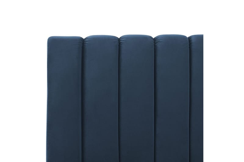 Seng med lamelramme Marville - Blå, guld, 140x200 cm - Møbler - Senge - Sengeramme & sengestel