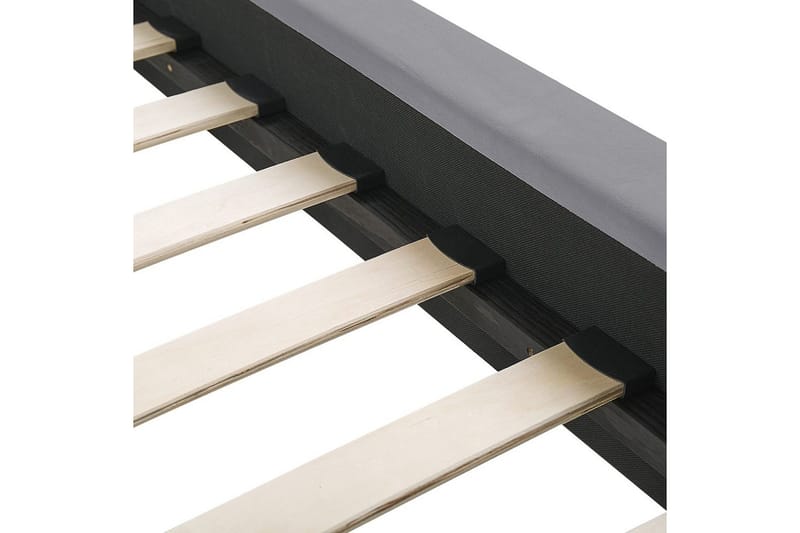 Seng med lamelramme Marville - Grå, guld, 140x200 cm - Møbler - Senge - Sengeramme & sengestel