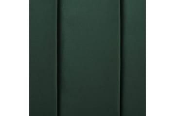 Seng med lamelramme Marville - Grøn, guld, 140x200 cm - Møbler - Senge - Sengeramme & sengestel