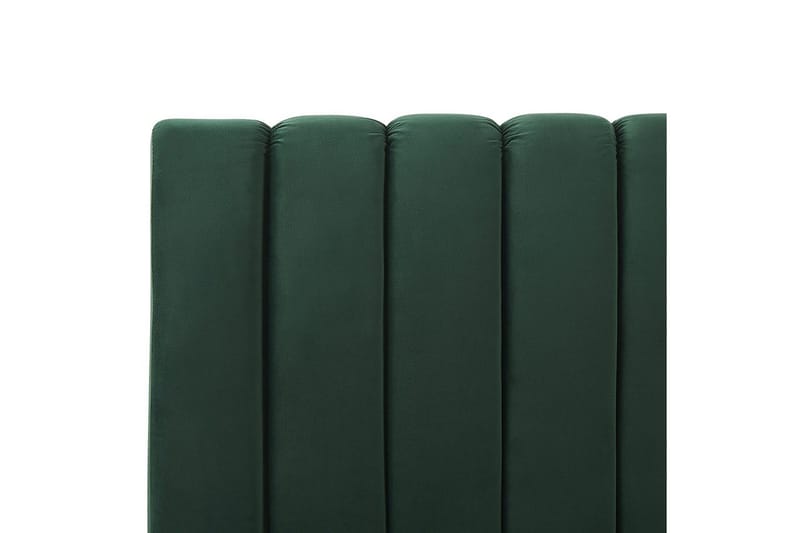 Seng med lamelramme Marville - Grøn, guld, 160x200 cm - Møbler - Senge - Sengeramme & sengestel