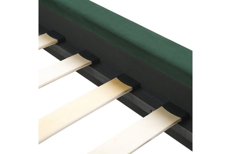 Seng med lamelramme Marville - Grøn, guld, 180x200 cm - Møbler - Senge - Sengeramme & sengestel