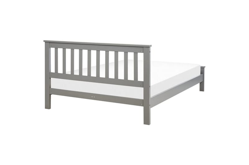 Seng med lamelramme Mayenne - Grå, 140x200 cm - Møbler - Senge - Sengeramme & sengestel