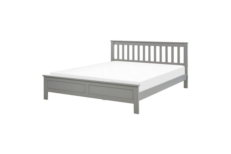 Seng med lamelramme Mayenne, Grå, 160x200 cm