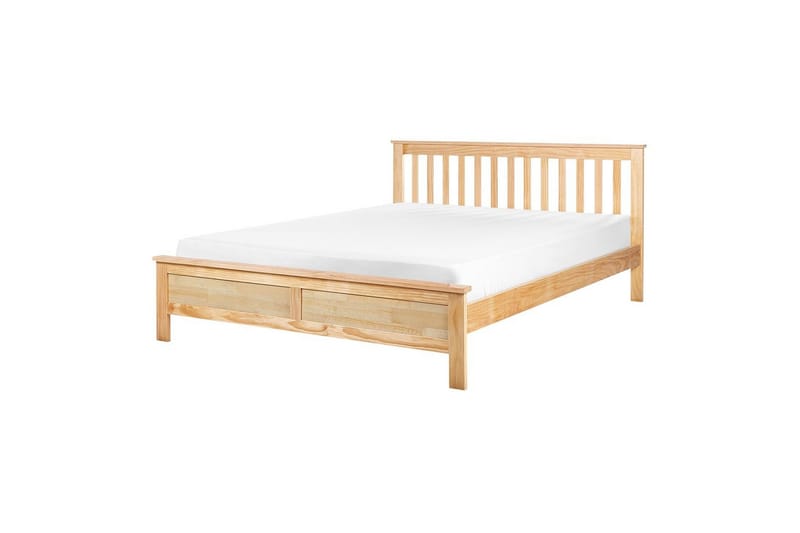 Seng med lamelramme Mayenne - Lyst træ, 140x200 cm - Møbler - Senge - Sengeramme & sengestel