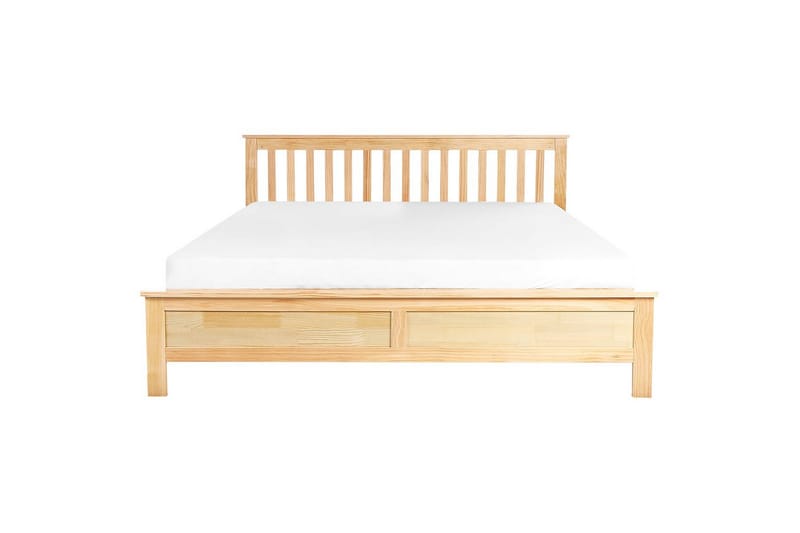 Seng med lamelramme Mayenne - Lyst træ, 180x200 cm - Møbler - Senge - Sengeramme & sengestel