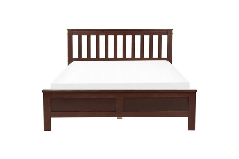 Seng med lamelramme Mayenne - Mørkt træ, 140x200 cm - Møbler - Senge - Sengeramme & sengestel