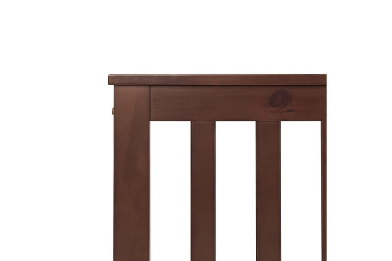 Seng med lamelramme Mayenne - Mørkt træ, 140x200 cm - Møbler - Senge - Sengeramme & sengestel