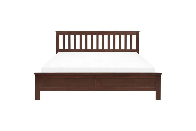 Seng med lamelramme Mayenne - Mørkt træ, 180x200 cm - Møbler - Senge - Sengeramme & sengestel