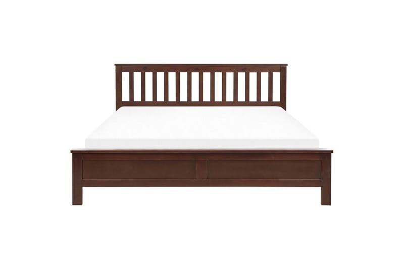 Seng med lamelramme Mayenne - Mørkt træ, 180x200 cm - Møbler - Senge - Sengeramme & sengestel