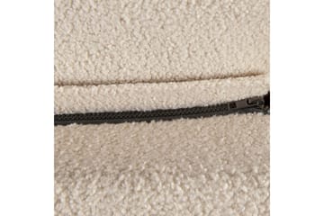 Seng med lamelramme Melle - Beige/Bouclé, Beige/bouclé, Beige/Boucléstof, 140x200 cm - Møbler - Senge - Sengeramme & sengestel