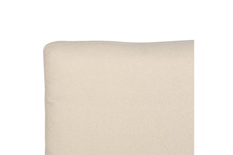 Seng med lamelramme Melle - Beige/Bouclé, Beige/bouclé, Beige/Boucléstof, 140x200 cm - Møbler - Senge - Sengeramme & sengestel