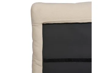 Seng med lamelramme Melle - Beige/Bouclé, Beige/bouclé, Beige/Boucléstof, 160x200 cm - Møbler - Senge - Sengeramme & sengestel