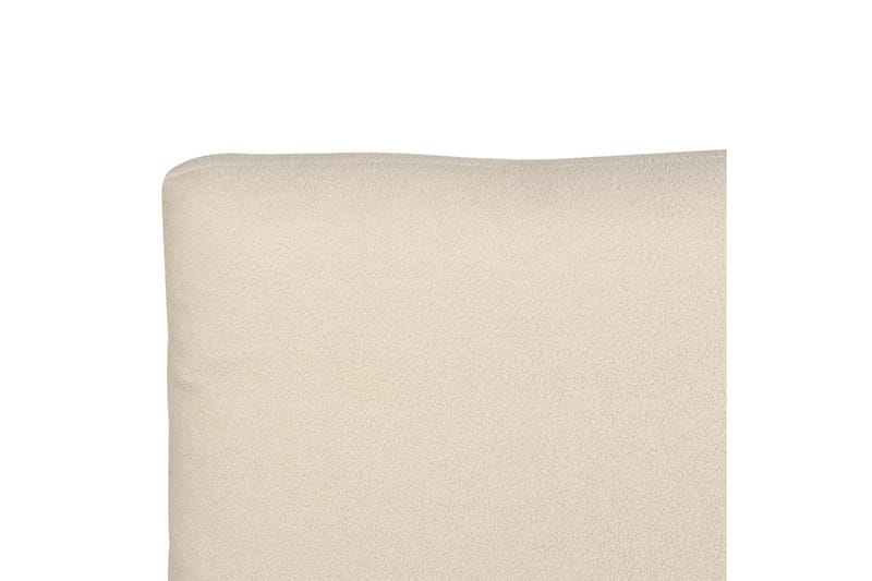 Seng med lamelramme Melle - Beige/Bouclé, Beige/bouclé, Beige/Boucléstof, 160x200 cm - Møbler - Senge - Sengeramme & sengestel