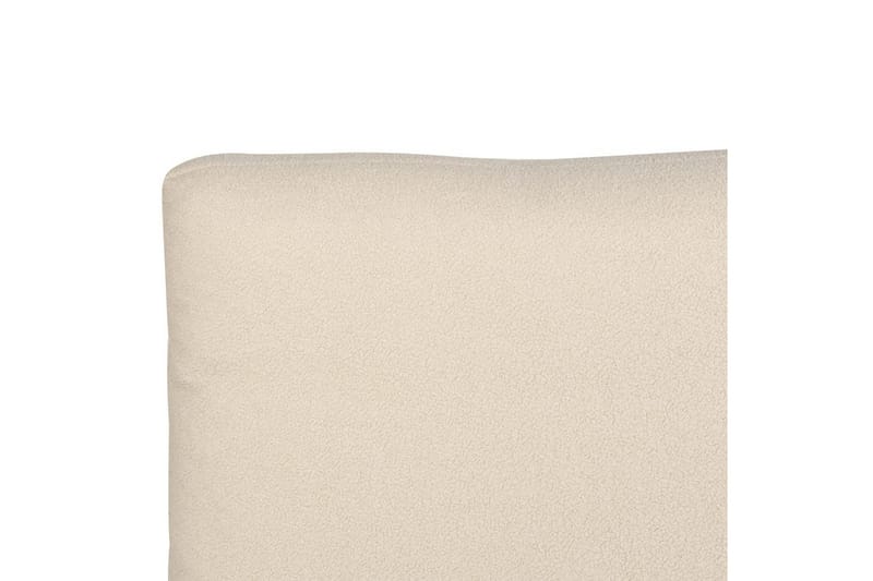 Seng med lamelramme Melle - Beige/Bouclé, Beige/bouclé, Beige/Boucléstof, 180x200 cm - Møbler - Senge - Sengeramme & sengestel