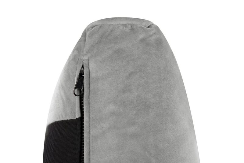 Seng med lamelramme Melle - Grå, sort/Fløjl, 140x200 cm - Møbler - Senge - Sengeramme & sengestel