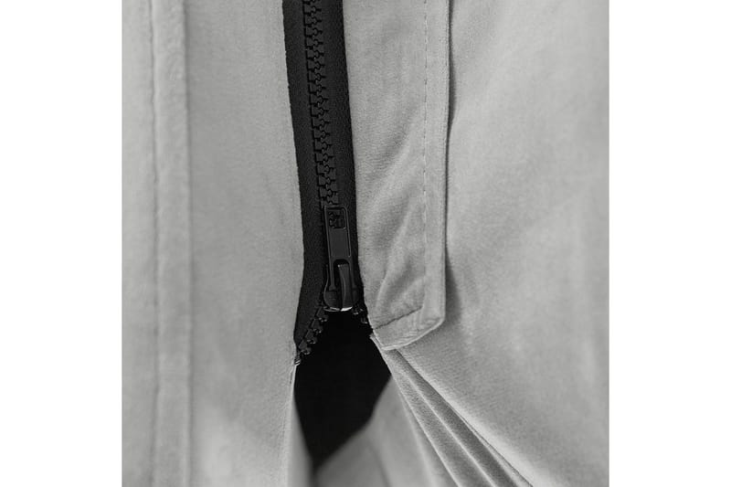 Seng med lamelramme Melle - Grå, sort/Fløjl, 180x200 cm - Møbler - Senge - Sengeramme & sengestel