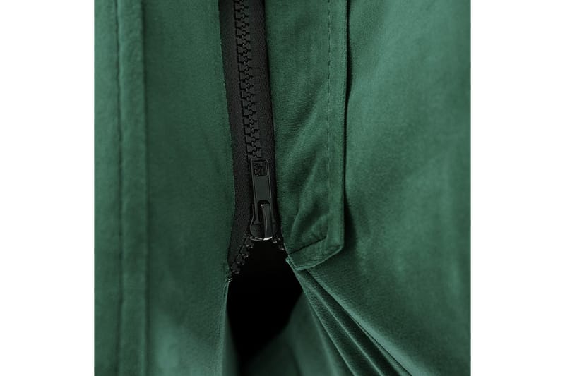 Seng med lamelramme Melle - Grøn, Sort/Velour, Grøn, sort/fløjl, Grøn, sort/Fløjl, Grøn, Sort/Fløjl, 160x200 cm - Møbler - Senge - Sengeramme & sengestel