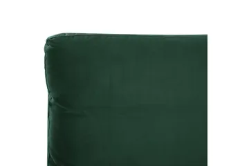 Seng med lamelramme Melle - Grøn, Sort/Velour, Grøn, sort/fløjl, Grøn, sort/Fløjl, Grøn, Sort/Fløjl, 160x200 cm - Møbler - Senge - Sengeramme & sengestel