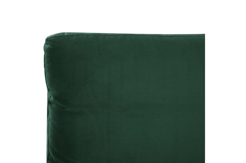 Seng med lamelramme Melle - Grøn, Sort/Velour, Grøn, sort/fløjl, Grøn, sort/Fløjl, Grøn, Sort/Fløjl, 160x200 cm - Møbler - Senge - Sengeramme & sengestel