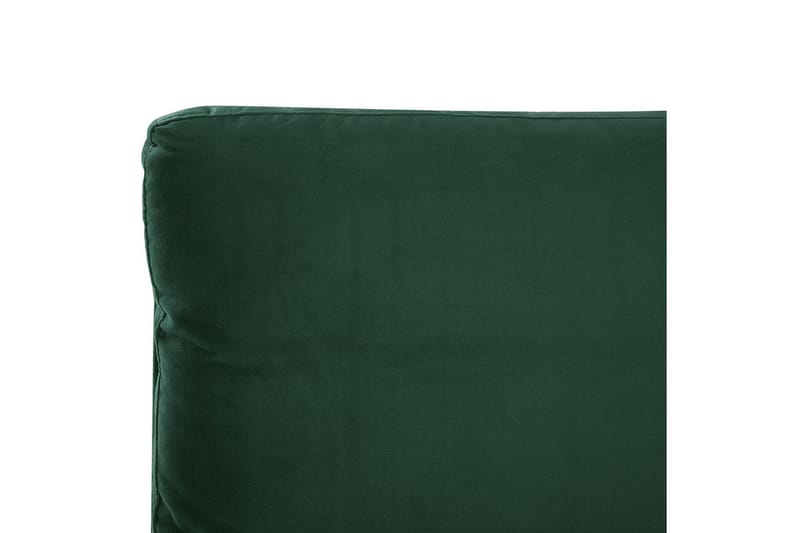 Seng med lamelramme Melle - Grøn, Sort/Velour, Grøn, sort/fløjl, Grøn, sort/Fløjl, Grøn, Sort/Fløjl, 180x200 cm - Møbler - Senge - Sengeramme & sengestel