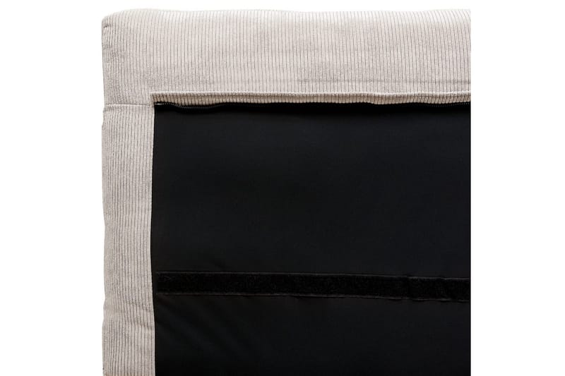 Seng med lamelramme Melle - Lysebeige/Fløjl, Lys beige/Fløjl, 140x200 cm - Møbler - Senge - Sengeramme & sengestel
