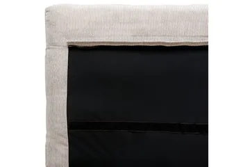 Seng med lamelramme Melle - Lysebeige/Fløjl, Lys beige/Fløjl, 160x200 cm - Møbler - Senge - Sengeramme & sengestel