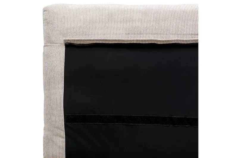 Seng med lamelramme Melle - Lysebeige/Fløjl, Lys beige/Fløjl, 180x200 cm - Møbler - Senge - Sengeramme & sengestel