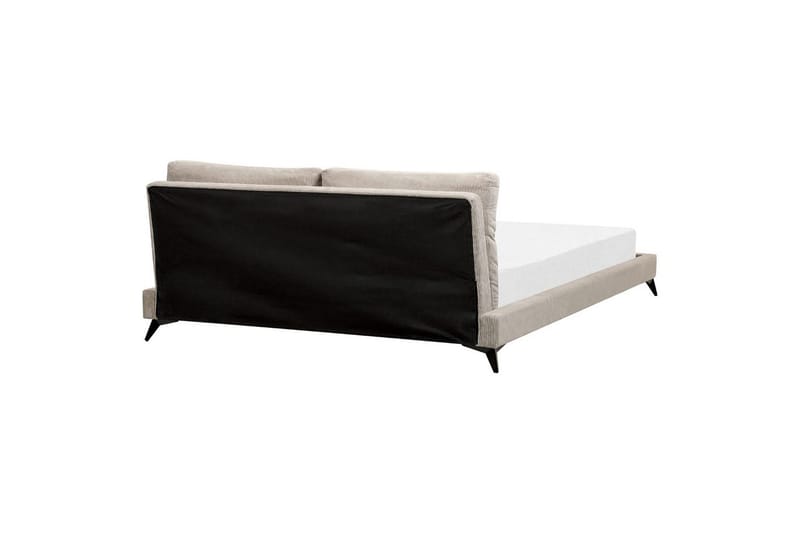 Seng med lamelramme Melle - Taupe/Manchesterstof, 180x200 cm - Møbler - Senge - Sengeramme & sengestel