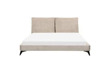 Seng med lamelramme Melle - Taupe/Manchesterstof, 180x200 cm - Møbler - Senge - Sengeramme & sengestel