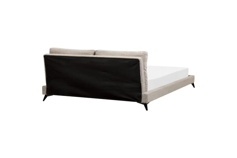 Seng med lamelramme Melle - Taupe/Manchesterstof, 180x200 cm - Møbler - Senge - Sengeramme & sengestel