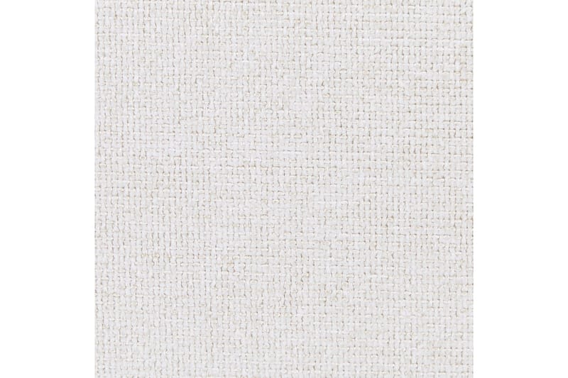 Seng med lamelramme Millay - Hvid, lyst træ, sort/Polyester, 140x200 cm - Møbler - Senge - Sengeramme & sengestel