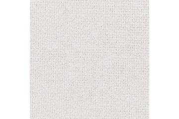 Seng med lamelramme Millay - Hvid, lyst træ, sort/Polyester, 160x200 cm - Møbler - Senge - Sengeramme & sengestel