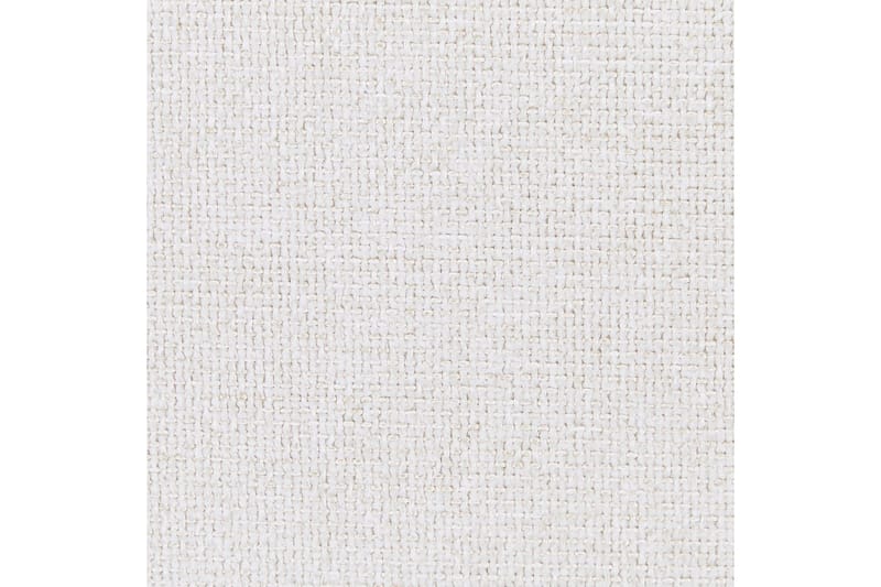 Seng med lamelramme Millay - Hvid, lyst træ, sort/Polyester, 180x200 cm - Møbler - Senge - Sengeramme & sengestel