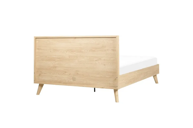 Seng med lamelramme Monpazier - Lyst træ, 140x200 cm - Møbler - Senge - Sengeramme & sengestel