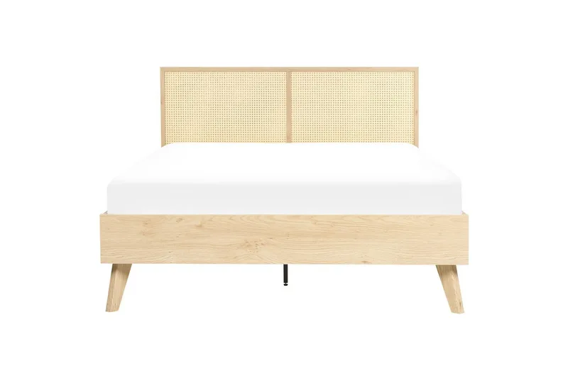 Seng med lamelramme Monpazier - Lyst træ, 140x200 cm - Møbler - Senge - Sengeramme & sengestel