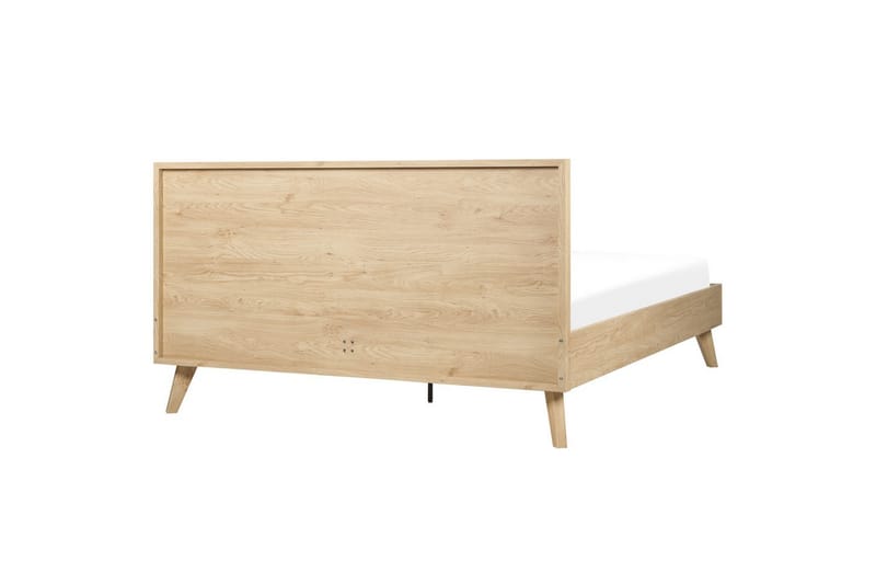 Seng med lamelramme Monpazier - Lyst træ, 160x200 cm - Møbler - Senge - Sengeramme & sengestel