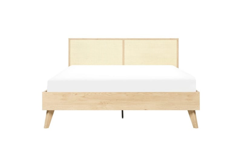 Seng med lamelramme Monpazier - Lyst træ, 160x200 cm - Møbler - Senge - Sengeramme & sengestel