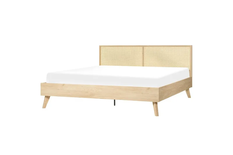 Seng med lamelramme Monpazier - Lyst træ, 180x200 cm - Møbler - Senge - Sengeramme & sengestel