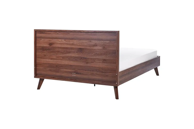 Seng med lamelramme Monpazier - Mørkt træ, 140x200 cm - Møbler - Senge - Sengeramme & sengestel