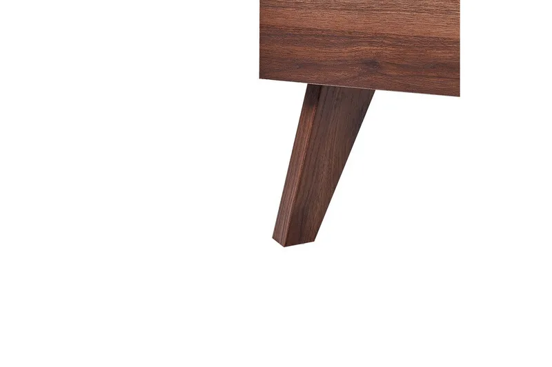 Seng med lamelramme Monpazier - Mørkt træ, 140x200 cm - Møbler - Senge - Sengeramme & sengestel