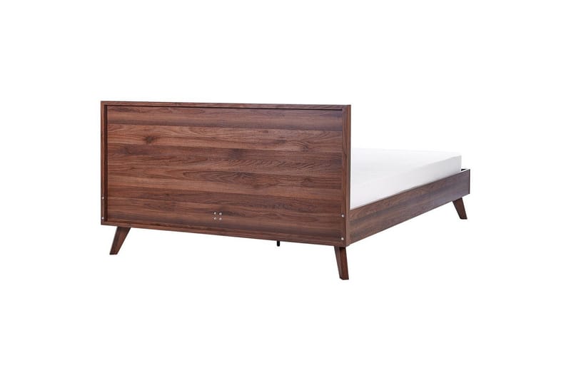 Seng med lamelramme Monpazier - Mørkt træ, 180x200 cm - Møbler - Senge - Sengeramme & sengestel