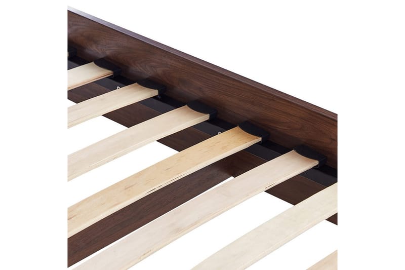 Seng med lamelramme Monpazier - Mørkt træ, 180x200 cm - Møbler - Senge - Sengeramme & sengestel