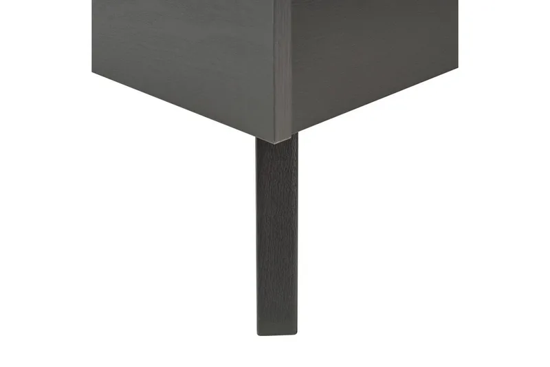 Seng med lamelramme Monpazier - Sort, lyst træ, 160x200 cm - Møbler - Senge - Sengeramme & sengestel