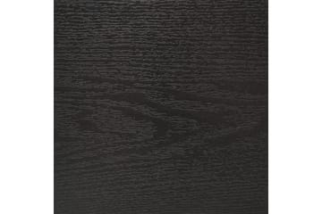 Seng med lamelramme Monpazier - Sort, lyst træ, 160x200 cm - Møbler - Senge - Sengeramme & sengestel