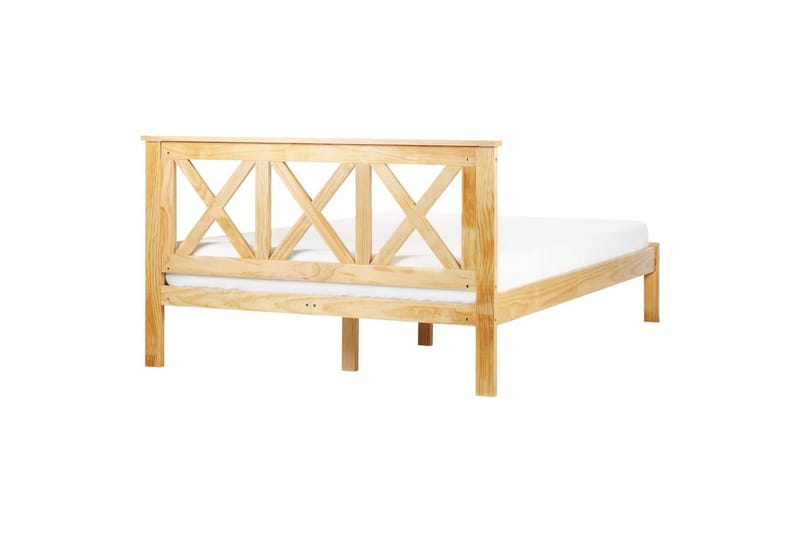 Seng med lamelramme Tannay - Lyst træ, 140x200 cm - Møbler - Senge - Sengeramme & sengestel