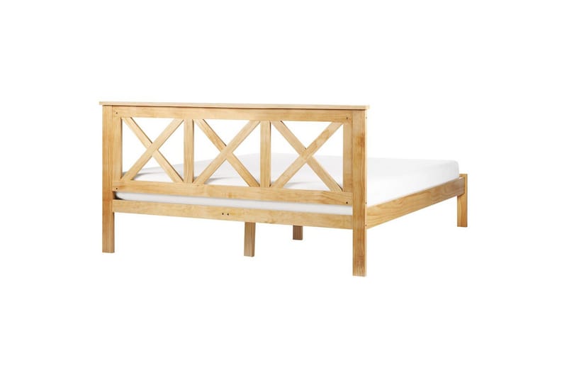 Seng med lamelramme Tannay - Lyst træ, 160x200 cm - Møbler - Senge - Sengeramme & sengestel